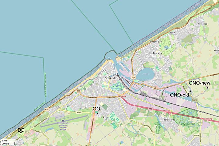 map ostend beacons