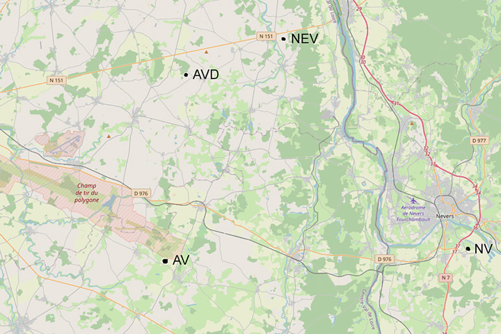 map Nevers